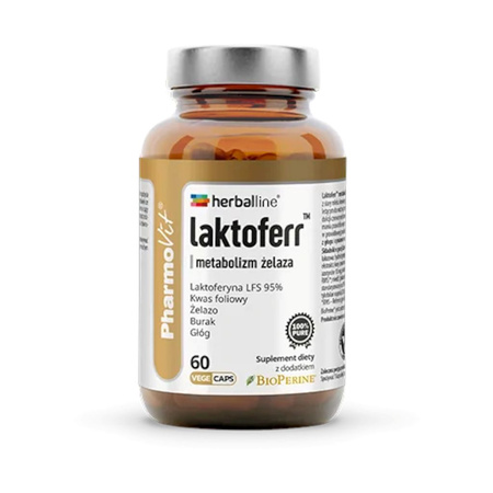 KAPSUŁKI NA METABOLIZM ŻELAZA  BEZGLUTENOWE 60szt. - PHARMOVIT (HERBALLINE)