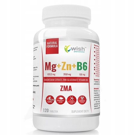 Diet supplement Wish Pharmaceutical Mg+Zn+B6 pills 150 g 120 pcs