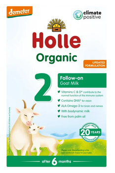 MLEKO KOZIE 2 NASTĘPNE DLA NIEMOWLĄT PO 6 MIESIĄCU DEMETER BIO 400g HOLLE