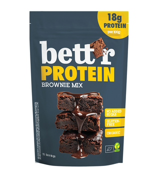 MIESZANKA NA BROWNIE PROTEINOWE BEZ DODATKU CUKRÓW BEZGLUTENOWA BIO 400g