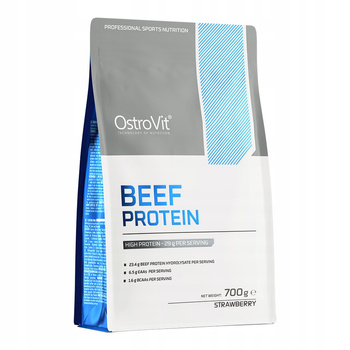 Protein supplement OstroVit Beef Protein 700 g strawberry flavour