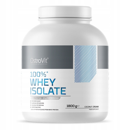 Whey Protein isolate - WPI OstroVit powder 1800 g Coconut Cream flavor