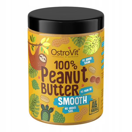 Peanut butter OstroVit 100% Peanut Cream 1000 g smooth 1000 g