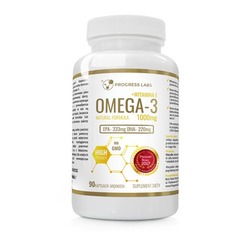 OMEGA-3 + WITAMINA E 1000 mg EPA330 DHA220 90 kaps