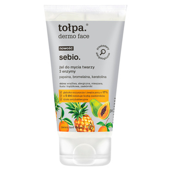 Tołpa dermo face sebio Żel do mycia twarzy 3 enzymy 150 ml