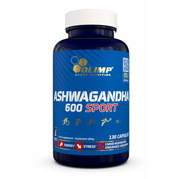 OLIMP ASHWAGANDHA 600 SPORT 130capS GINSENG INDIAN STRESS MEMORY
