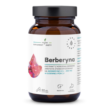 AURA HERBALS Berberyna 490 mg Berberis aristata kapsułki 60 szt.