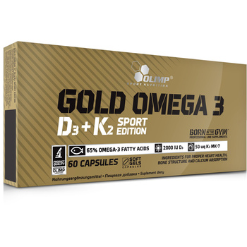 Supplement Olimp Gold Omega 3 D3+K2 Sport Edition 60 caps.