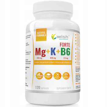 Vitamins capsules Wish Forte Mg K B6 magnesium 150 g