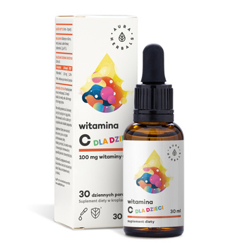 AURA HERBALS Witamina C Dla Dzieci 100 mg krople 30 ml