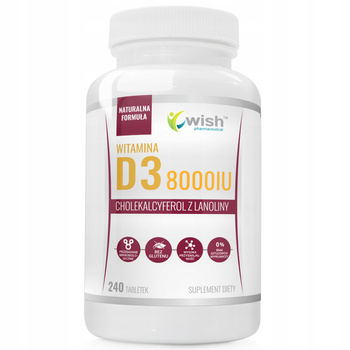 Vitamin D3 8000 IU 240 tablets Good MOOD Better IMMUNITY Strong bones