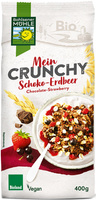 CRUNCHY CZEKO Z TRUSKAWKAMI I CZARNĄ PORZECZKĄ BIO 400g BOHLSENER MUEHLE