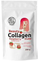 SHAKE KOLAGENOWY Z KERATYNĄ, CYNKIEM I MALINĄ 200 g - DIET-FOOD (WOMEN)