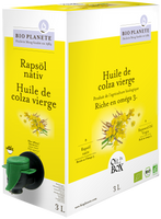OLEJ RZEPAKOWY TŁOCZONY NA ZIMNO OMEGA-3 BIO 3 L - BIO PLANETE