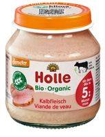 MIĘSO CIELĘCINA BEZ DODATKU CUKRÓW BEZGLUTENOWE OD 5 MIESIĄCA 125g HOLLE
