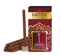 KADZIDEŁKA INDYJSKIE SŁUPKOWE SANDAŁOWE (10 szt.) 20 g - SATTVA (AYURVEDA)