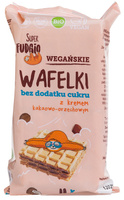 WAFELKI Z KREMEM KAKAOWO ORZECHOWYM BEZ DODATKU CUKRU (4szt.)120g ME GUSTO