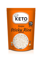 MAKARON KONJAC W KSZTAŁCIE RYŻU DO SUSHI BEZGLUTENOWY 200 g - KETO CHEF