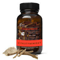 Boca Botanica Ashwagandha 5% Withanolides 100 Vegetarian Capsules Vcaps