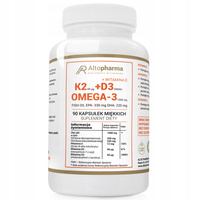 VITAMIN K2 MK-7 D3 2000IU Vit E OMEGA-3 90 Softgels