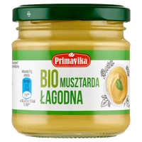 MUSZTARDA ŁAGODNA BIO 170 g - PRIMAVIKA