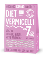 MAKARON (KONJAC) VERMICELLI BEZGLUTENOWY BIO 385 g (300 g) - DIET-FOOD