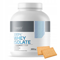 Whey protein isolate - WPI OstroVit powder 1800 g, cookie biscuit flavor