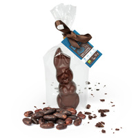 ZAJĄC Z CIEMNEJ CZEKOLADY BEZ DODATKU CUKRÓW KETO BIO 55 g - COCOA