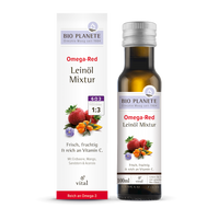 OMEGA RED Z OLEJEM LNIANYM(ROKITNIK, MANGO, ACEROLA, TRUSKAWKA)BIO 100 ml 