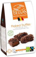 CZEKOLADKI BELGIJSKIE TRUFLE Z GORZKĄ CZEKOLADĄ FAIR TRADE BEZGLUTENOWE BIO 100 g - BELVAS