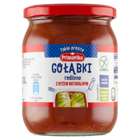 GOŁĄBKI WEGAŃSKIE Z RYŻEM I PIECZARKAMI W SOSIE POMIDOROWYM BEZGLUTEN 480 g