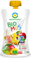 MUS MANGO - BANAN - JABŁKO BEZGLUTENOWY BIO 120 g - BIOFOOD