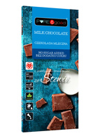 CZEKOLADA MLECZNA ZE STEWIĄ BEZ DODATKU CUKRÓW BEZGLUTENOWA 100g PURE&GOOD