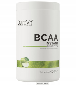 OstroVit BCAA Instant 400 g LEUCINE AMINO ACIDS Green Apple flavor