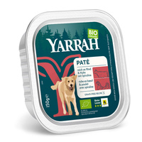 (DLA PSA) PASZTET Z WOŁOWINY I KURCZKA Z ALGAMI MORSKIMI BIO 150 g - YARRAH