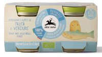 MIĘSO PSTRĄGA Z WARZYWAMI BEZGLUTENOWE OD 4 MIESIĄCA BIO (2 x 80 g) 160g