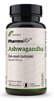 ASHWAGANDHA EKSTRAKT (400 mg) BEZGLUTENOWY 90 KAPSUŁEK - PHARMOVIT 