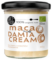 KREM Z ORZECHÓW MACADAMIA PRAŻONYCH 100 % BIO 300 g - DIET-FOOD