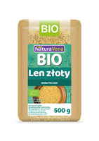 LEN ZŁOTY (SIEMIĘ LNIANE) BIO 500 g - NATURAVENA