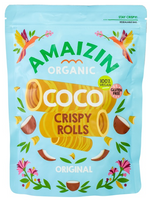 RURKI WAFLOWE KOKOSOWE BEZGLUTENOWE BIO 140 g - AMAIZIN
