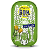 SARDYNKI PORTUGALSKIE W OLIWIE Z OLIWEK 120g   - BON APPETIT (BOM PETISCO)