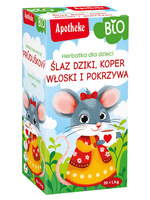 HERBATKA DLA DZIECI - ŚLAZ DZIKI, KOPER WŁOSKI I POKRZYWA BIO(20x1,5g)30g 