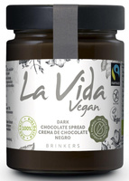 KREM Z CIEMNEJ CZEKOLADY BEZGLUTENOWY FAIR TRADE BIO 270 g - LA VIDA VEGAN