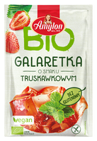 GALARETKA Z AGAREM O SMAKU TRUSKAWKOWYM BEZGLUTENOWA BIO 40 g - AMYLON