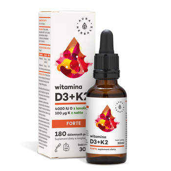 WITAMINA D3 4000IU+K2 FORTE, Krople 30ml