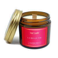 ŚWIECA SOJOWA ZAPACHOWA Z DREWNIANYM KNOTEM LA BELL VIE 120ml YOUR CANDLE