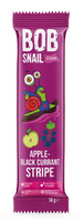 PRZEKĄSKA JABŁKO-CZARNA PORZECZKA BEZ DODATKU CUKRÓW BEZGLUTEN14g-BOB SNAIL