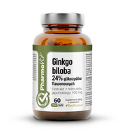 MIŁORZĄB JAPOŃSKI GINKGO BILOBA (100mg)BEZGLUTENOWY 60KAPSUŁEK PHARMOVIT