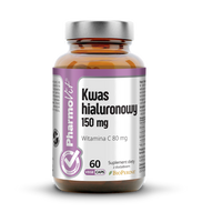 KWAS HIALURONOWY (150 mg) BEZGLUTENOWY 60 KAPSUŁEK - PHARMOVIT