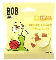 ŻELKI JABŁKO - GRUSZKA BEZ ŻELATYNY BEZGLUTENOWE 20 g - BOB SNAIL